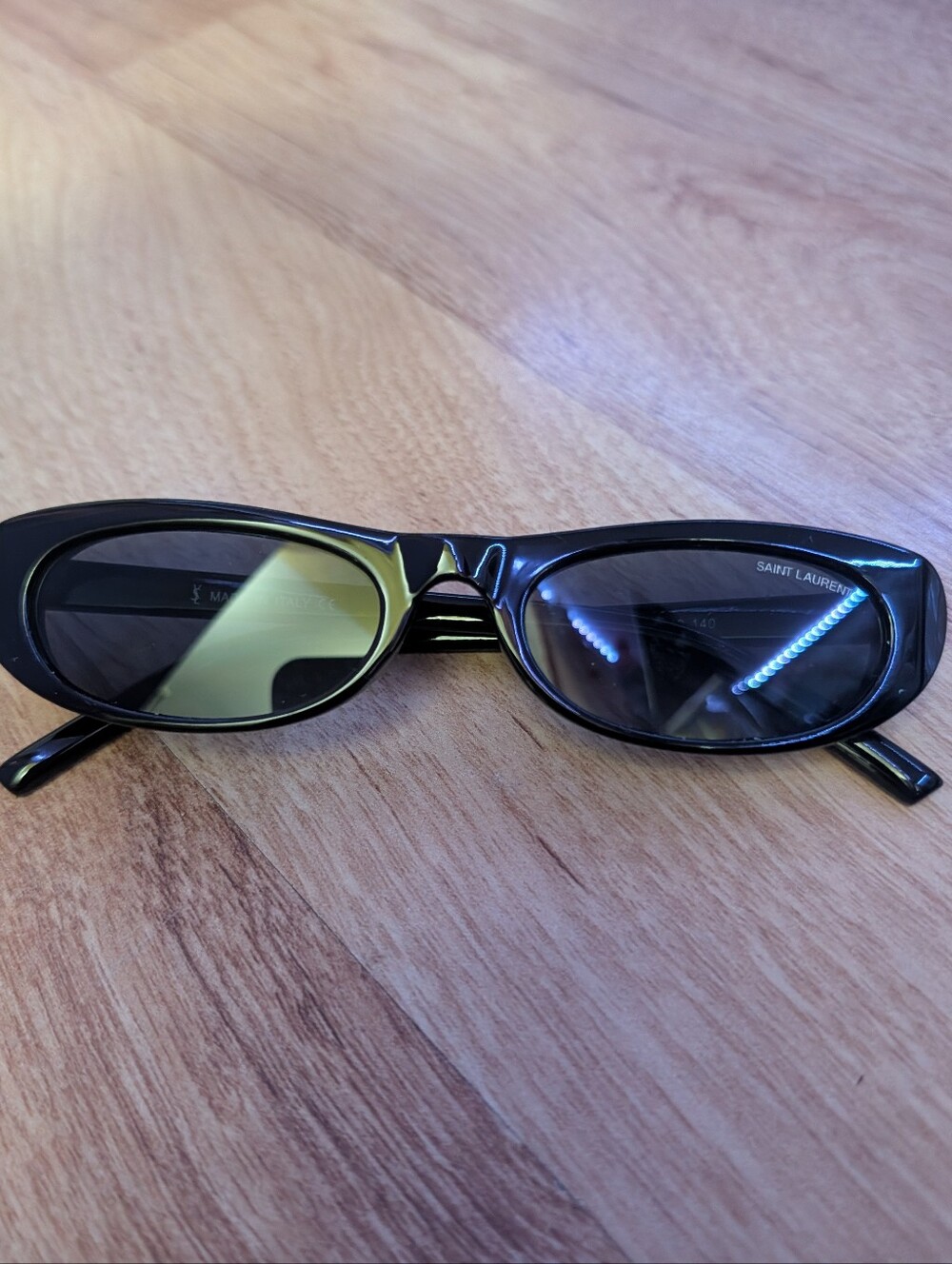 Authentic Saint Laurent SL 557 "Shade" Black Cat-Eye Sunglasses